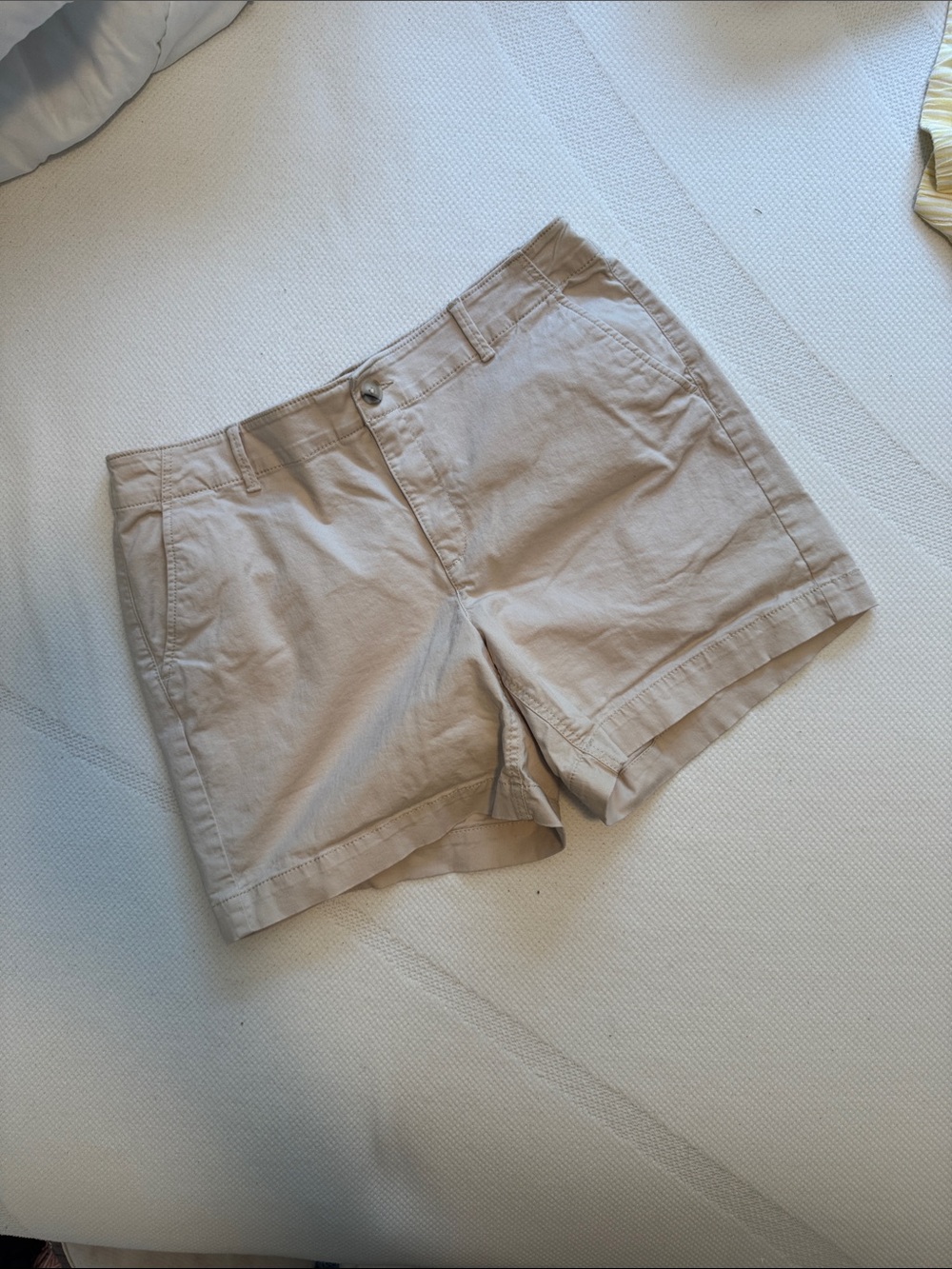 Loft Twill Khaki Casual Shorts 6” inseam